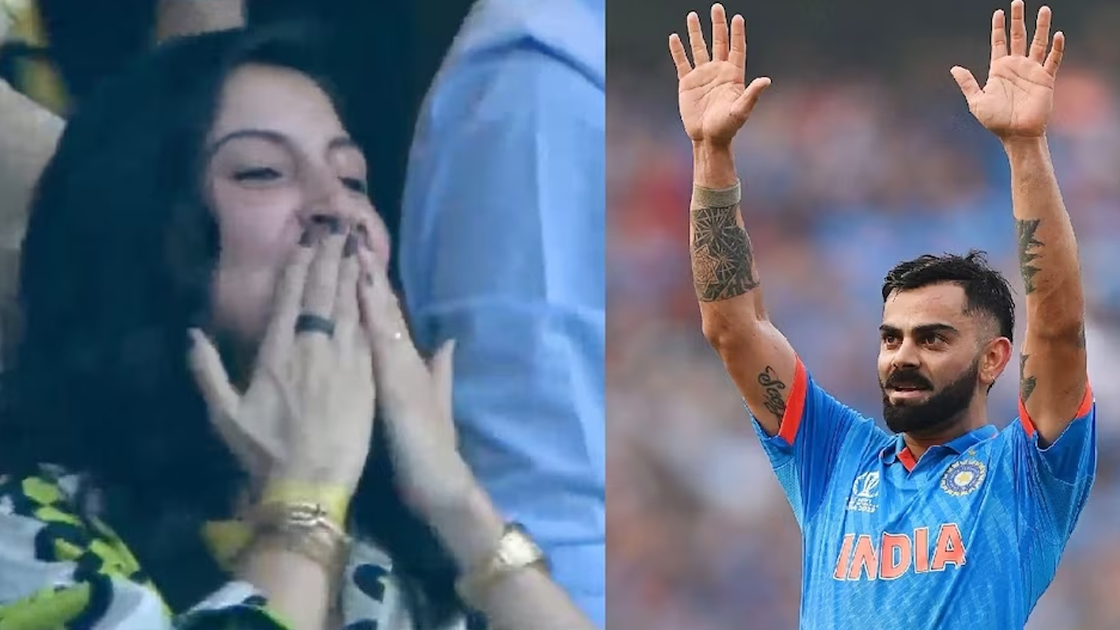 सचिन तेन्दुलकरका दुई रेकर्ड तोडेपछि श्रीमतीलाई विराट कोहलीको प्लाईङ किस