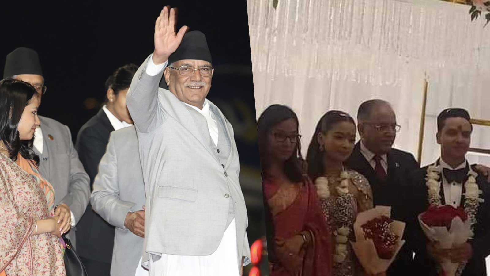प्रचण्डले यूएई जानु अघि किन राखे नातिनीको इन्गेजमेन्ट ?