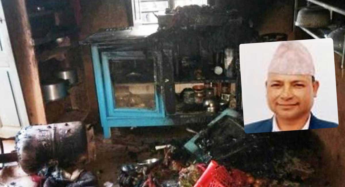 काम नगरिदिएको रिस फेर्न वडाध्यक्षको घरमा आगजनी, एक युवक पक्राउ