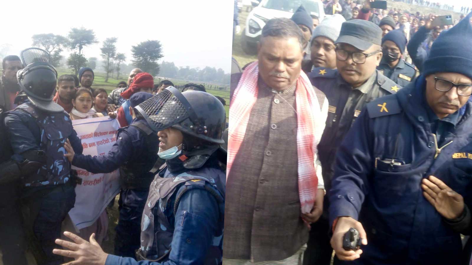 गृहनगरमा दुई राष्ट्रिय अध्यक्षको प्रतिष्ठाको लडाईः प्रहरीको सुरक्षा घेरामा उपेन्द्र यादव