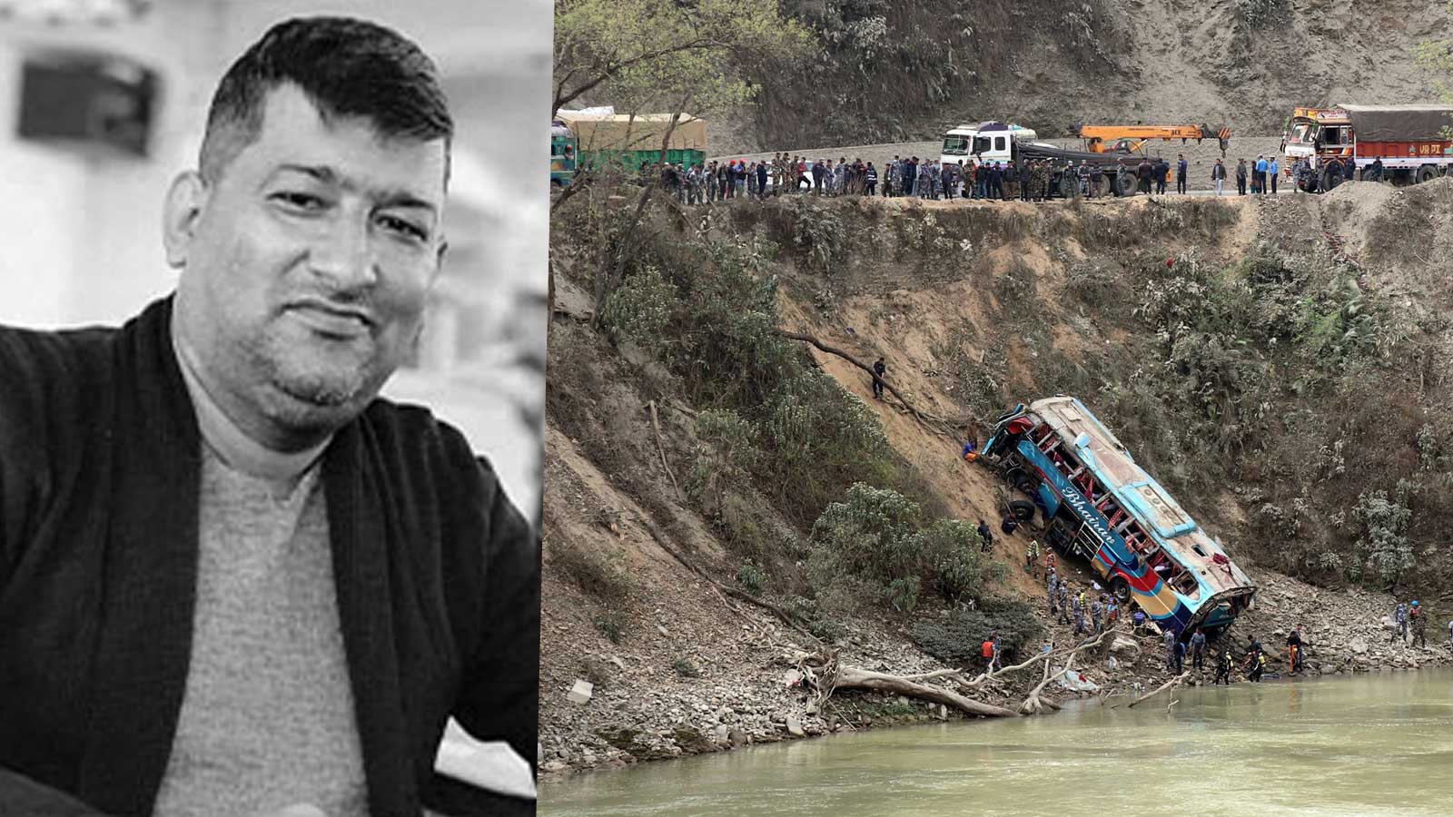 बस दुर्घटनापछि त्रिशुलीमा बेपत्ता कांग्रेस नेता पाठकको पनि शव भेटियो