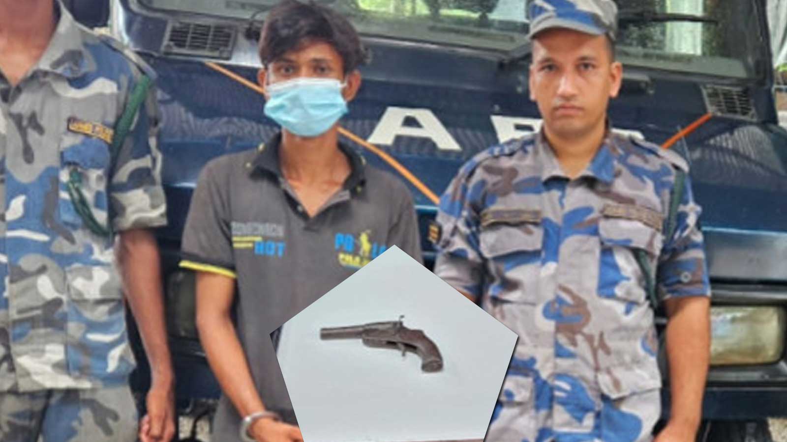 रौतहटमा पेस्तोलसहित भारतीय नागरिक पक्राउ, सीमावर्ती जिल्लामा कसरी आउँछ हतियार ?