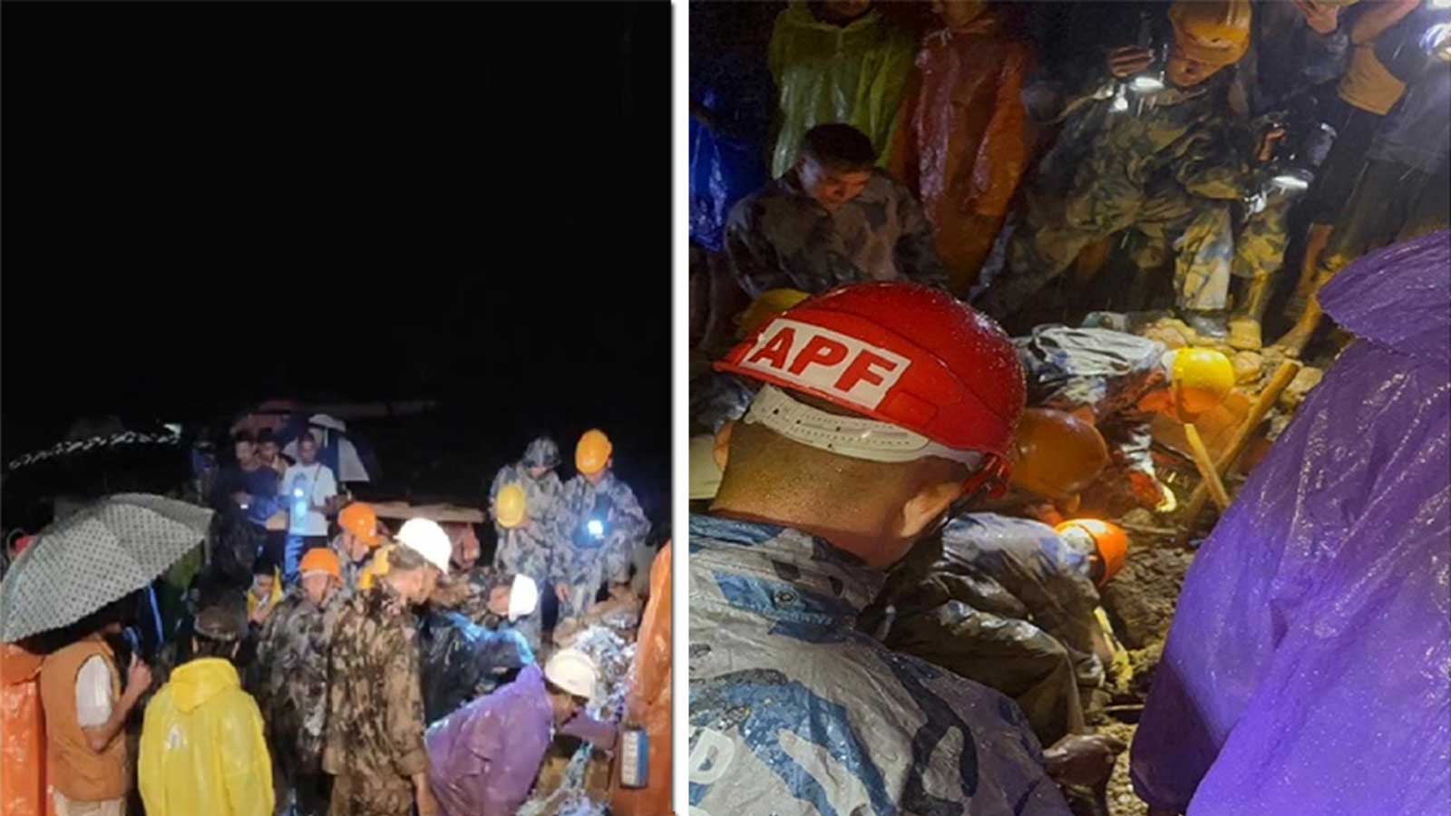 पोखरामा पहिरोले घर पुरिँदा एकै परिवारका ७ सहित ९ जनाको मृत्यु