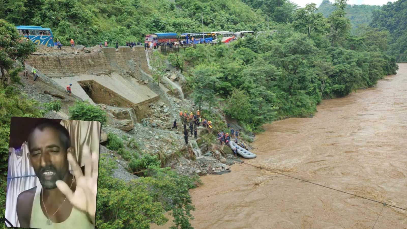 सिमलताल पहिरो अपडेटः बस पुर्न थालेपछि ३ जना यात्रुले झ्लाबाट यसरी ज्यान बचाए