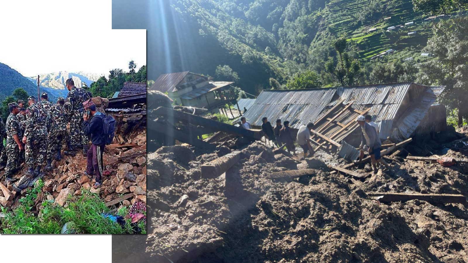 रामेछाप पहिरो अपडेटः ६ जनाको शव भेटियो