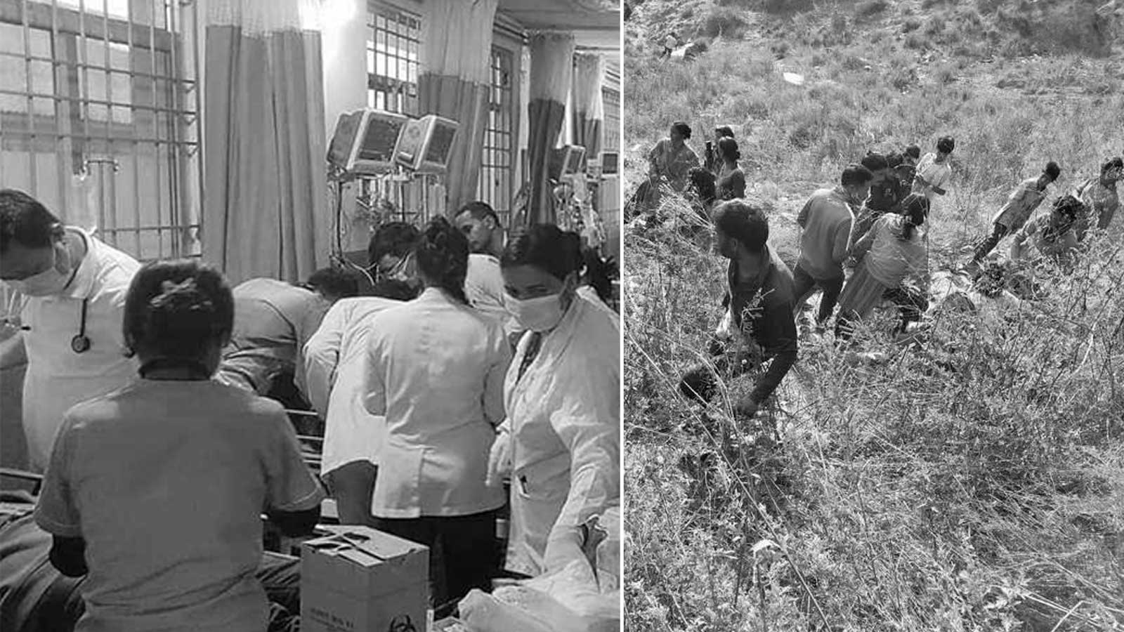 कालिकोटको बोलेरो दुर्घटनामा मृत्यु हुने ६ जनाको सनाखत, यी हुन घाईते