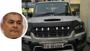 तीनकुने प्रदर्शनपछि फरार भएका दुर्गा प्रसाईँ रातारात बीएण्डसी पुगेको खुलासा, मोरङमा भेटियो प्रसाई चढेको स्कारपिओ