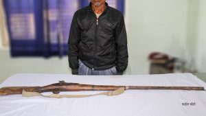 सप्तरीमा नेपाल बैंकका सुरक्षा गार्डकै बन्दुक चोरी, २० वर्षीय युवक पक्राउ