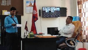 प्रेस सेण्टरद्वारा पत्रकार सुरेश रजकका हत्यारालाई कारवाहीसहित १० बुँदे माग गर्दै सीडीओलाई ज्ञापन