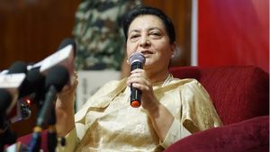पूर्वराष्ट्रपति भण्डारीको पत्रकार सम्मेलनः एमालेको निषेध निर्णयको ठाडो प्रतिवाद