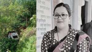 जिप दुर्घटना हुँदा विद्यालय जाँदै गरेकी शिक्षिकाको मृत्यु, चालक घाइते