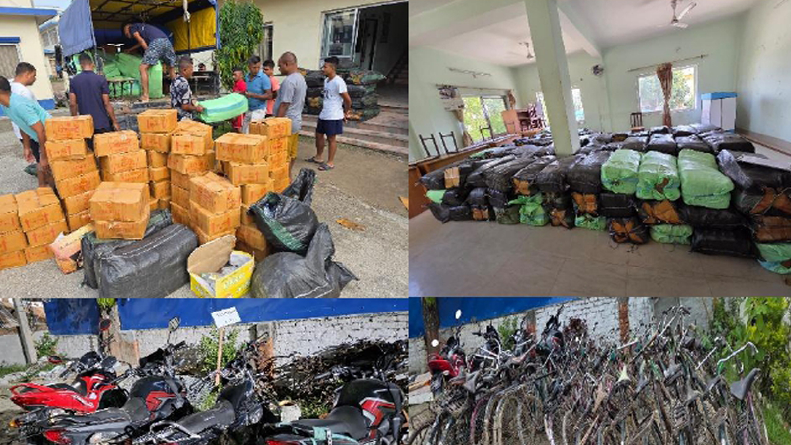 सप्तरीमा प्रहरीले पक्राउ गर्यो साढे १६ लाखको अवैध मदिरा र सवारीसाधन