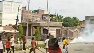जनकपुरमा मूर्ति विसर्जनलाई लिएर दुई समुदायबीच झडप, अवस्था तनावग्रस्त