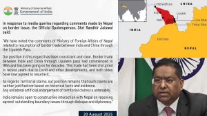 लिपुलेक विवाद चर्कियो: नेपालले पुनः दोहोर्यायो दाबी, औचित्यहीन भन्दै भारतद्वारा अस्वीकार