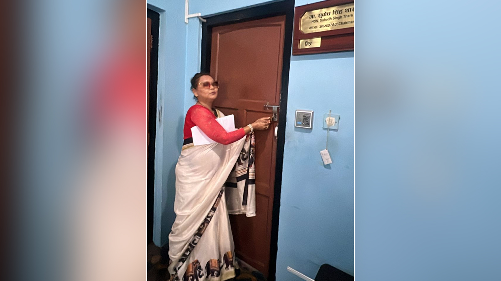 थारू आयोगकी सदस्य शान्ति मोदीले कार्यवाहक अध्यक्षलाई कार्यकक्षमै थुनिन्