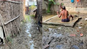 सप्तरीमा हैजा, तीन जनाको मृत्युः ०७४ सालमै खुला दिशामुक्त घोषणा भएको बस्तीमा एउटा पनि छैन शौचालय