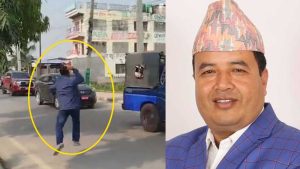 महेश बस्नेतलाई विराटनगरमा जेन–जीको ‘रेड अलर्ट’: एयरपोर्टमै गाडीमा रातो पोतियो