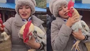 धादिङ–१ मा घण्टीको तमासाः कुखुरा–बाख्रासँग भोट माग्दै आशिका तामाङ, मतदाताले सोधे नीति र योजना खै ?