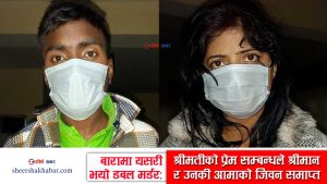 विवाहेत्तर सम्बन्धको पर्दाफास भएपछि दुबईबाट प्रेमी बोलाएर श्रीमान र सासुको निर्मम हत्या