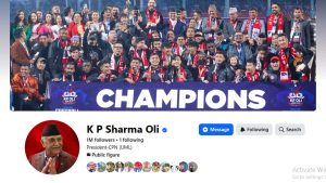 केपी ओलीको फेसबुक पेजमा फलोअर १० लाख पार, डिजिटल प्रभावमा राजनीतिक हलचल