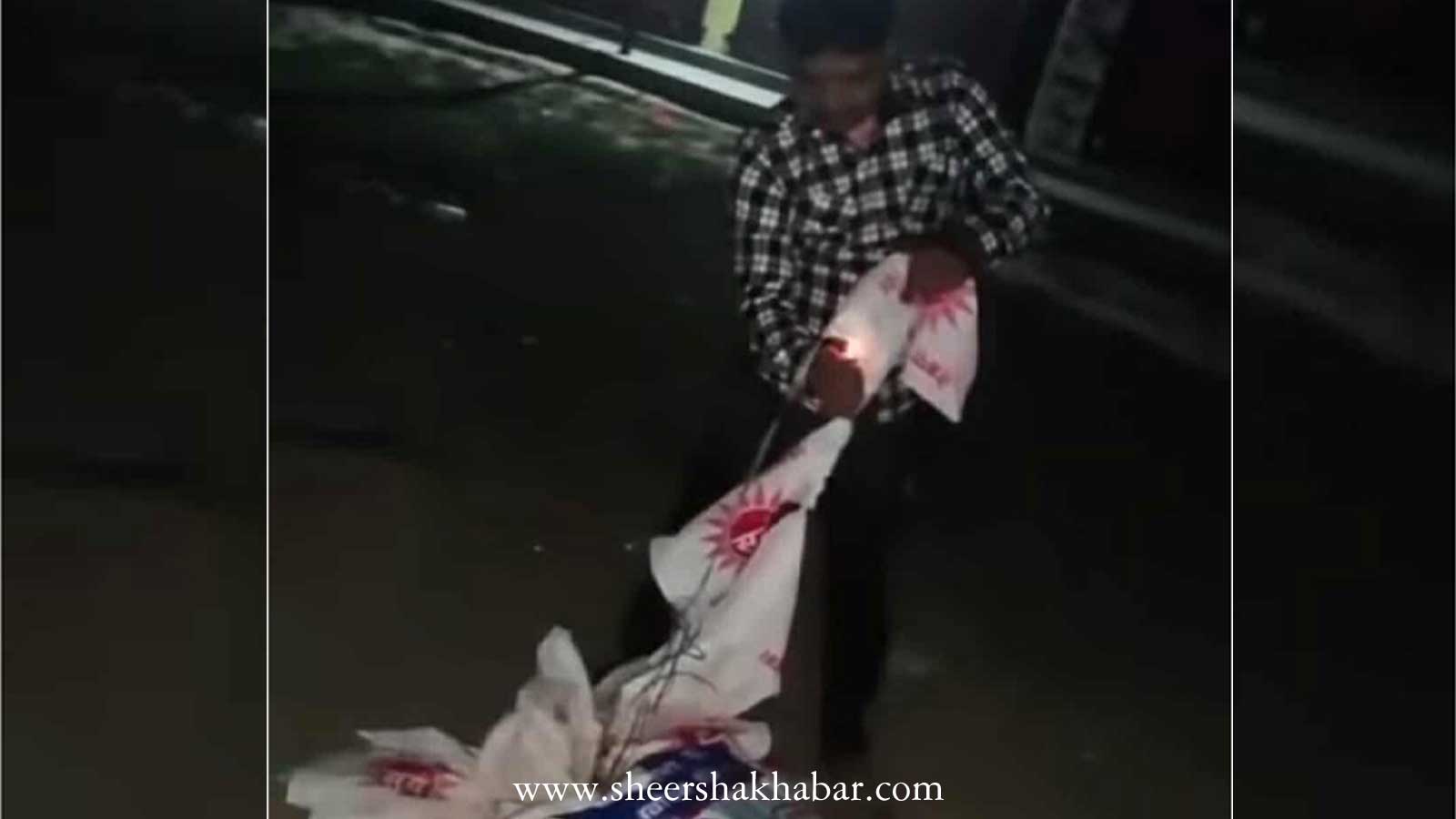 सप्तरीमा एमालेको झण्डा जलाउने घण्टी समर्थक म्यादी प्रहरी नै पक्राउ