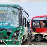 उर्लाबारीमा दुई वटा वस ठोक्किँदा १३ जना यात्रु घाइते