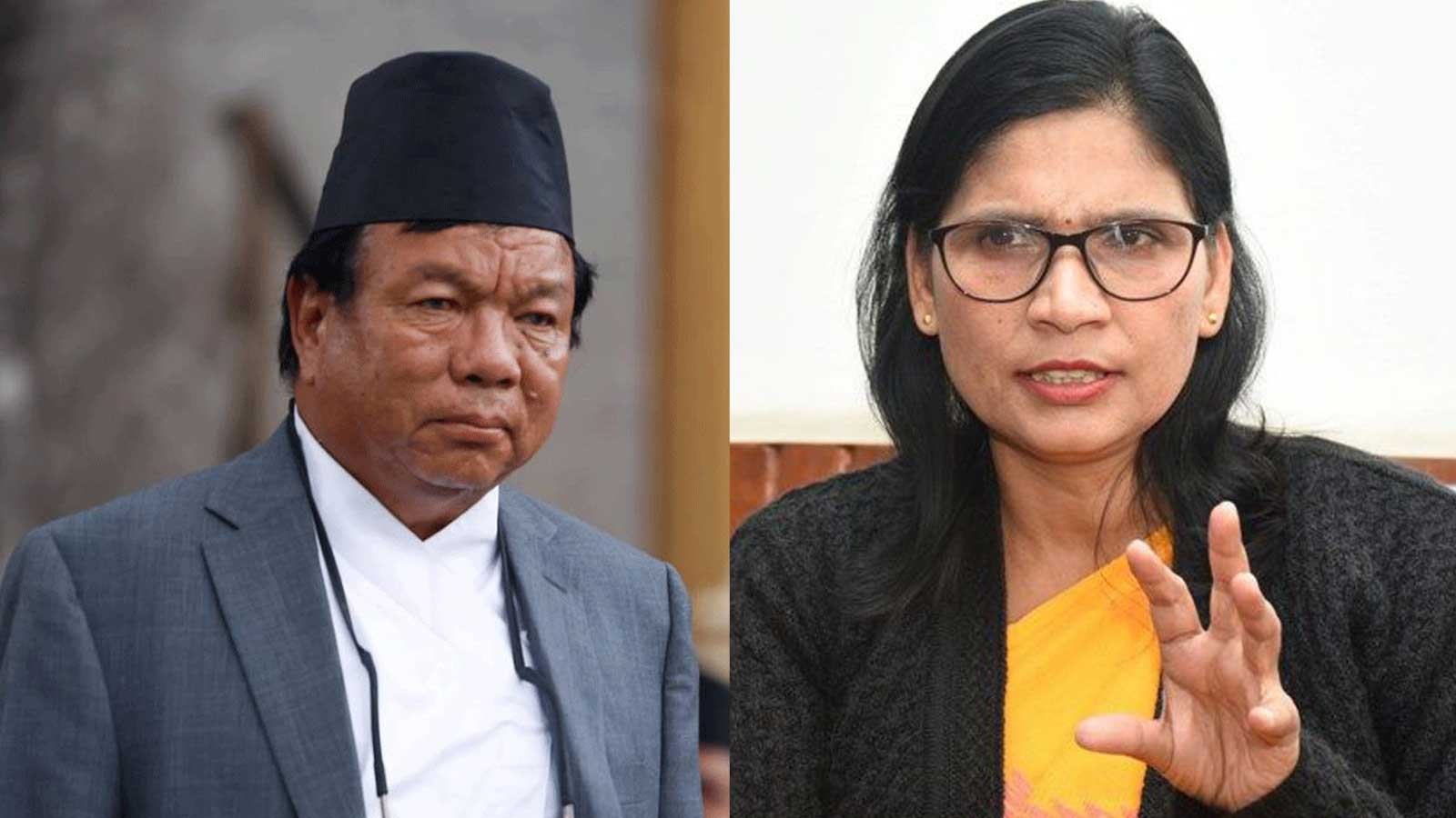 महावीर पुन र पद्मा अर्यालबीच सार्वजनिक भनाभन, फेसबूक पोष्टबाट भड्किएको बहसले ततायो राजनीति