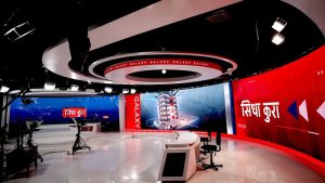 लिलामीमा चढ्यो रवि लामिछाने जोडिएको ग्यालेक्सी फोरके टेलिभिजनको सामान