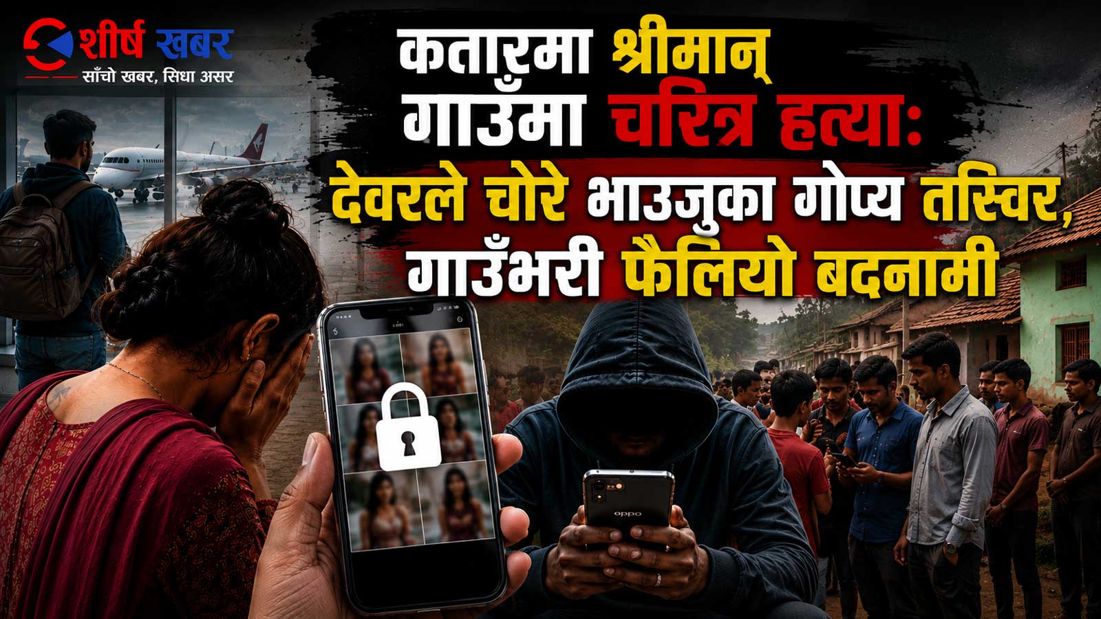 दाजु विदेश गएका वेला ‘भाउजू’को मोबाइलबाट गोप्य तस्बिर चोरेर देवरले गाउँभरी फैलाएपछि…