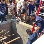 निर्माणाधीन सेफ्टी ट्याङ्कीमा गुम्सिएर तीन मजदुरको मृत्यु