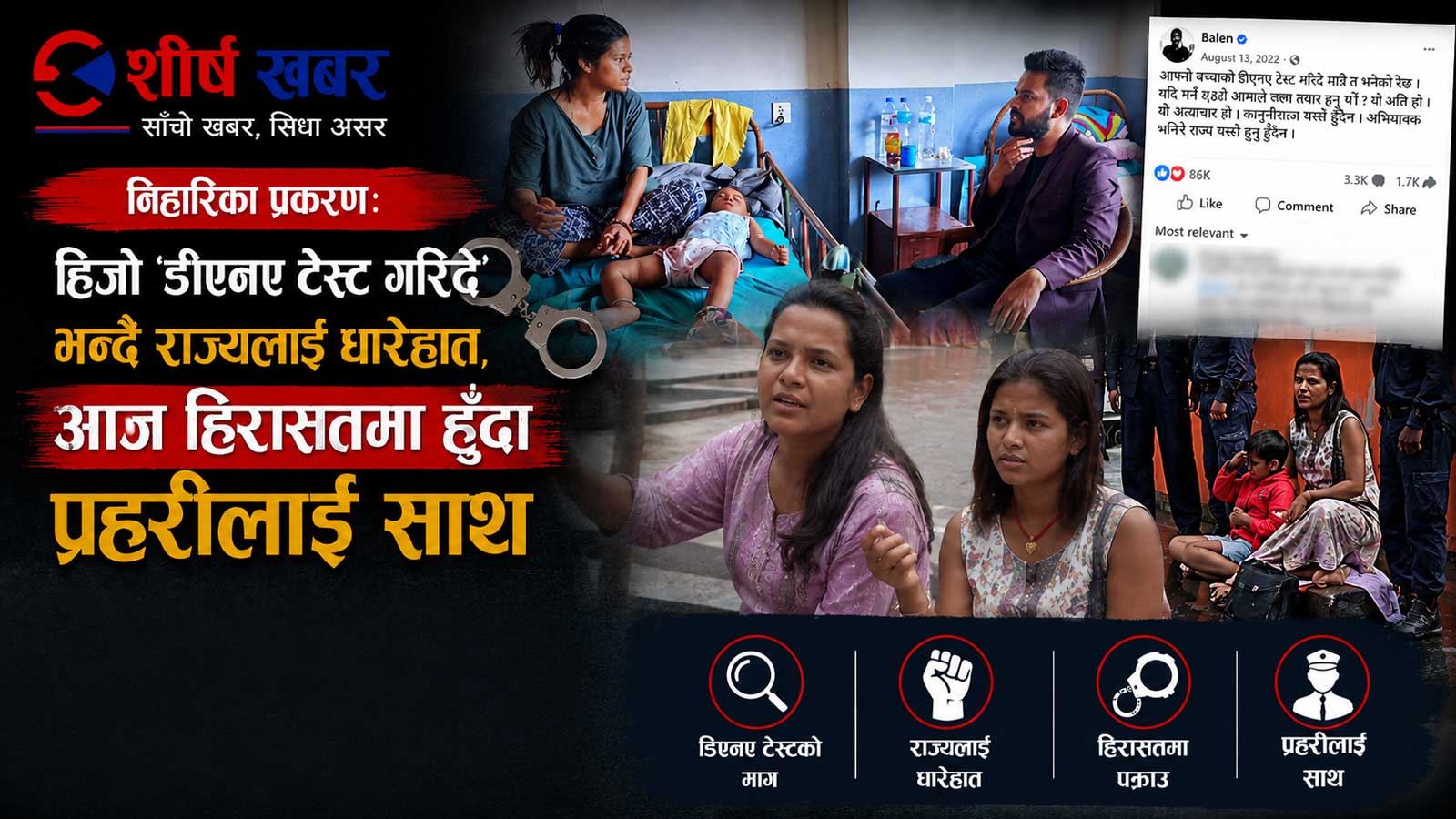 निहारिका र बिनु प्रकरणमा हिजो राज्यलाई अत्याचारी देख्ने बालेन आज आफैं दमनमा उत्रिए