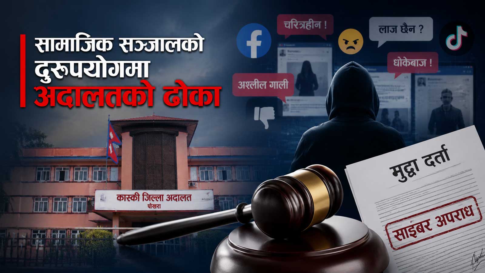 मलेसियाबाट फेसबुकमा चरित्र हत्या गरेको आरोप लगाउँदै पोखरामा ज्वाइँविरुद्ध ससुराले हाले साइबर अपराधको मुद्दा