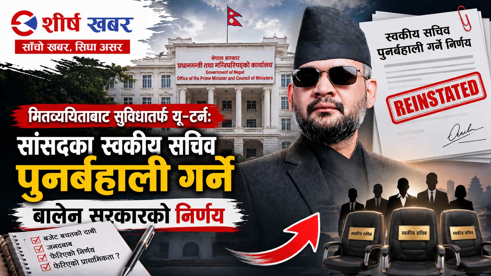 मितव्ययिताको नारालाई बिसर्जन गरेर सुविधा विस्तारमा बालेन सरकारः शुशीलाले काटेको राज्यढुकुटीको भार सांसदले फर्काए