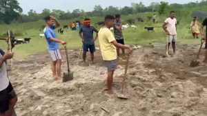 सुस्तामा फेरि सीमा तनावः भारतीय एसएसबी नेपाली भूमिमा प्रवेश गरी निर्माणाधीन बाँध भत्कायो
